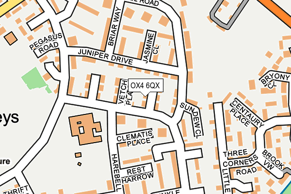 OX4 6QX map - OS OpenMap – Local (Ordnance Survey)