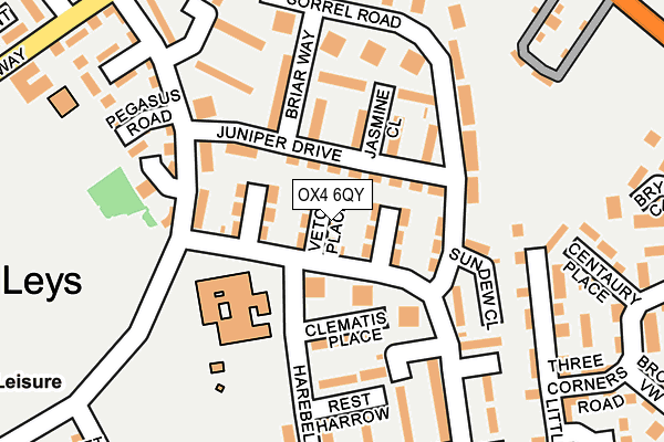 OX4 6QY map - OS OpenMap – Local (Ordnance Survey)