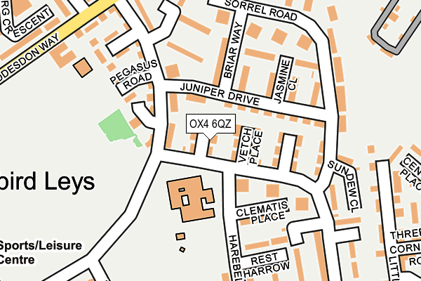 OX4 6QZ map - OS OpenMap – Local (Ordnance Survey)