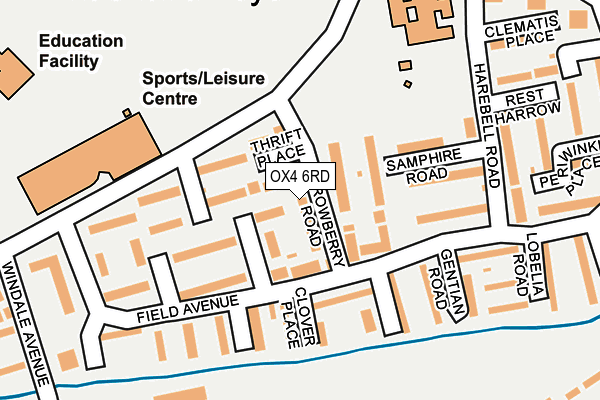 OX4 6RD map - OS OpenMap – Local (Ordnance Survey)