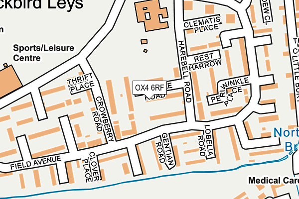 OX4 6RF map - OS OpenMap – Local (Ordnance Survey)