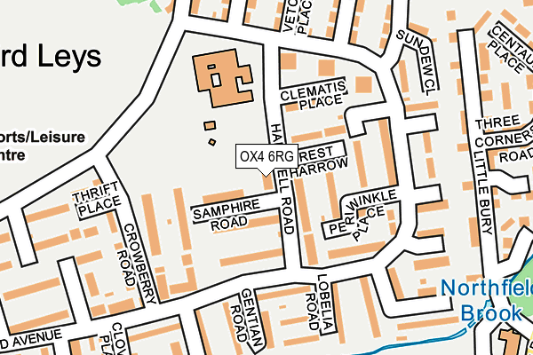 OX4 6RG map - OS OpenMap – Local (Ordnance Survey)