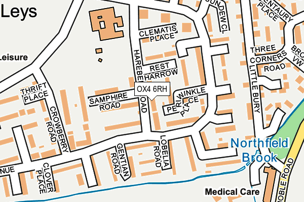 OX4 6RH map - OS OpenMap – Local (Ordnance Survey)