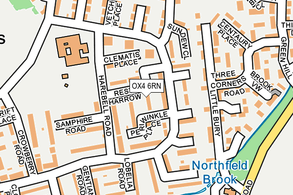 OX4 6RN map - OS OpenMap – Local (Ordnance Survey)