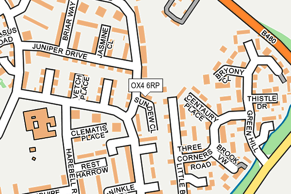 OX4 6RP map - OS OpenMap – Local (Ordnance Survey)