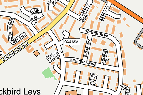 OX4 6SA map - OS OpenMap – Local (Ordnance Survey)