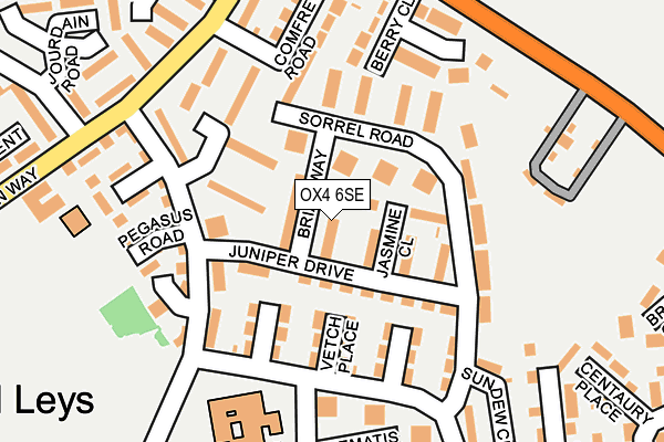 OX4 6SE map - OS OpenMap – Local (Ordnance Survey)
