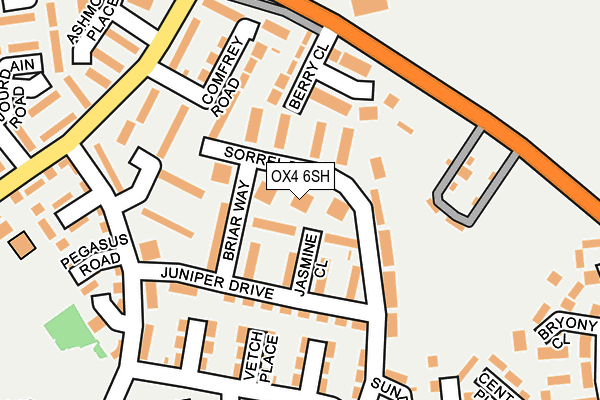 OX4 6SH map - OS OpenMap – Local (Ordnance Survey)