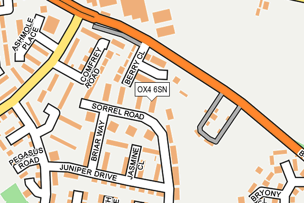 OX4 6SN map - OS OpenMap – Local (Ordnance Survey)