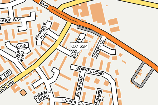 OX4 6SP map - OS OpenMap – Local (Ordnance Survey)