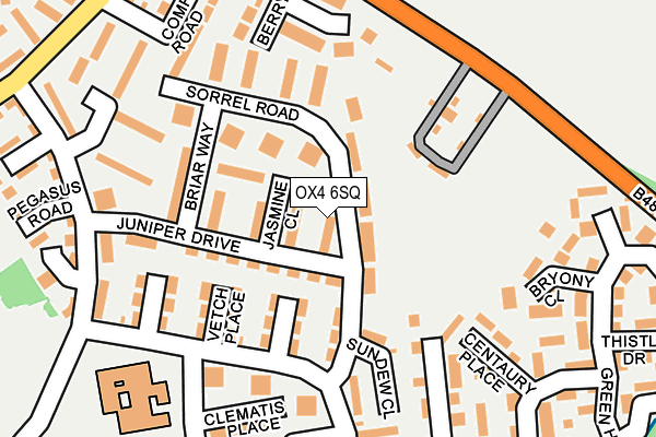 OX4 6SQ map - OS OpenMap – Local (Ordnance Survey)