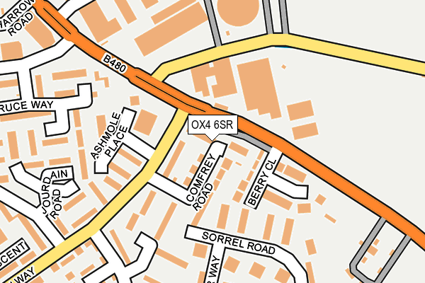 OX4 6SR map - OS OpenMap – Local (Ordnance Survey)