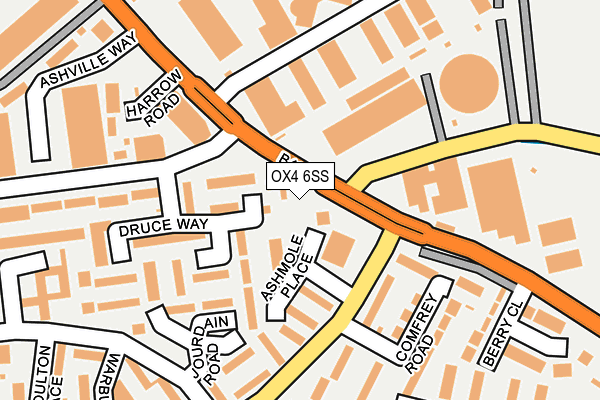 OX4 6SS map - OS OpenMap – Local (Ordnance Survey)