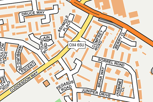 OX4 6SU map - OS OpenMap – Local (Ordnance Survey)