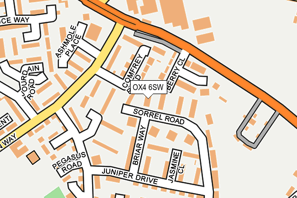 OX4 6SW map - OS OpenMap – Local (Ordnance Survey)