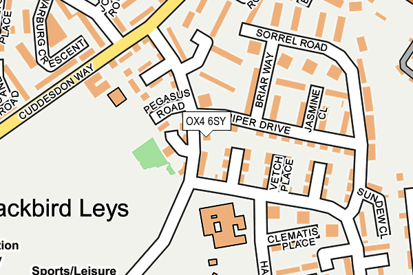 OX4 6SY map - OS OpenMap – Local (Ordnance Survey)