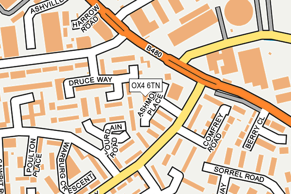 OX4 6TN map - OS OpenMap – Local (Ordnance Survey)