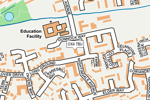 OX4 7BU map - OS OpenMap – Local (Ordnance Survey)