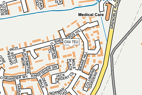 OX4 7EU map - OS OpenMap – Local (Ordnance Survey)