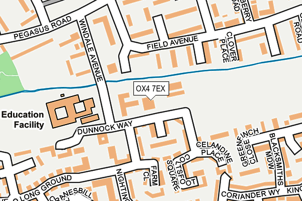 OX4 7EX map - OS OpenMap – Local (Ordnance Survey)