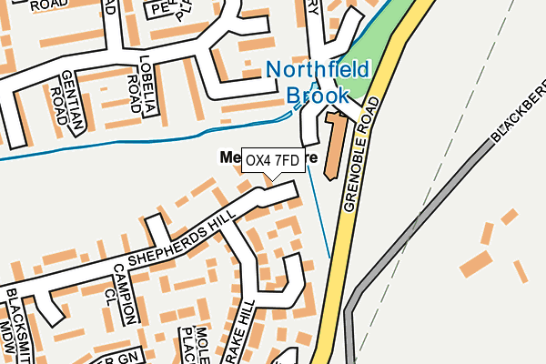 OX4 7FD map - OS OpenMap – Local (Ordnance Survey)