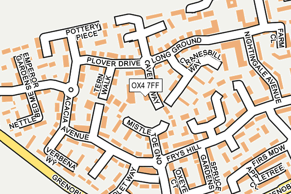 OX4 7FF map - OS OpenMap – Local (Ordnance Survey)