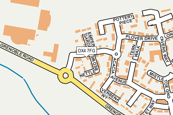 OX4 7FG map - OS OpenMap – Local (Ordnance Survey)