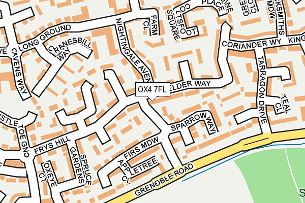 OX4 7FL map - OS OpenMap – Local (Ordnance Survey)