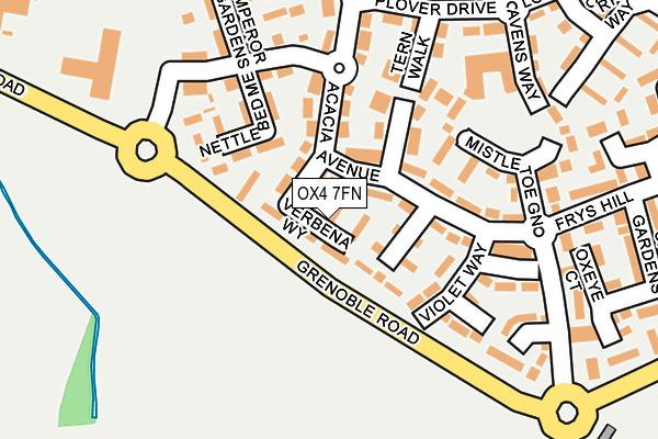 OX4 7FN map - OS OpenMap – Local (Ordnance Survey)