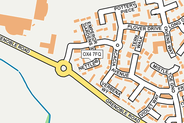 OX4 7FQ map - OS OpenMap – Local (Ordnance Survey)