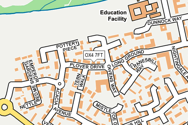 OX4 7FT map - OS OpenMap – Local (Ordnance Survey)