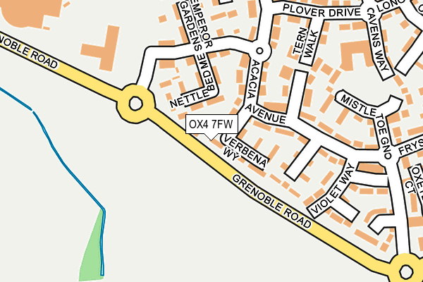 OX4 7FW map - OS OpenMap – Local (Ordnance Survey)