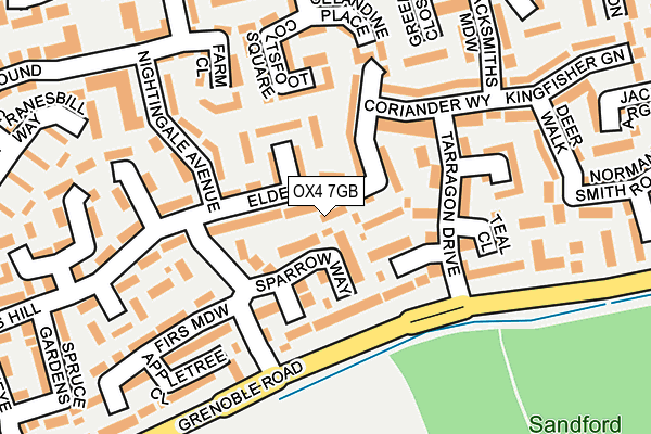 OX4 7GB map - OS OpenMap – Local (Ordnance Survey)