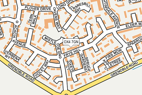 OX4 7GN map - OS OpenMap – Local (Ordnance Survey)