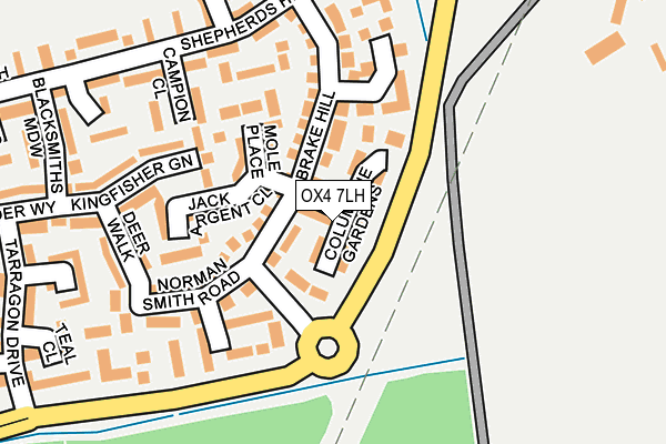 OX4 7LH map - OS OpenMap – Local (Ordnance Survey)