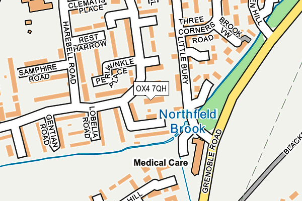 OX4 7QH map - OS OpenMap – Local (Ordnance Survey)