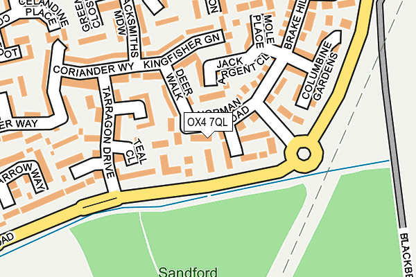 OX4 7QL map - OS OpenMap – Local (Ordnance Survey)