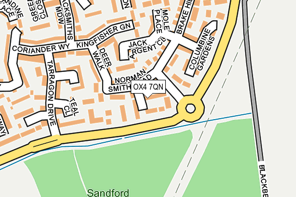 OX4 7QN map - OS OpenMap – Local (Ordnance Survey)