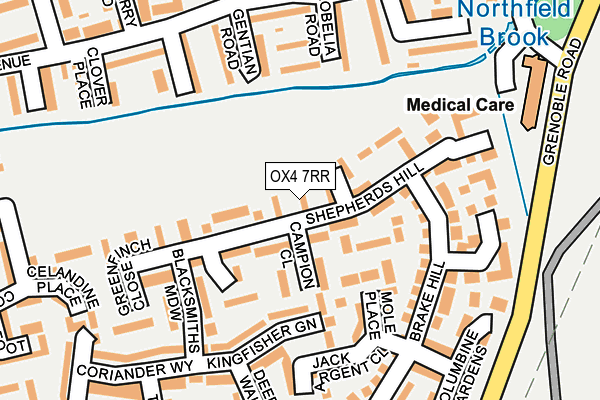 OX4 7RR map - OS OpenMap – Local (Ordnance Survey)