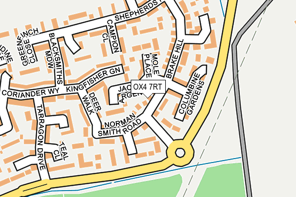 OX4 7RT map - OS OpenMap – Local (Ordnance Survey)
