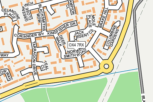 OX4 7RX map - OS OpenMap – Local (Ordnance Survey)
