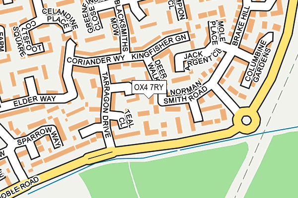 OX4 7RY map - OS OpenMap – Local (Ordnance Survey)