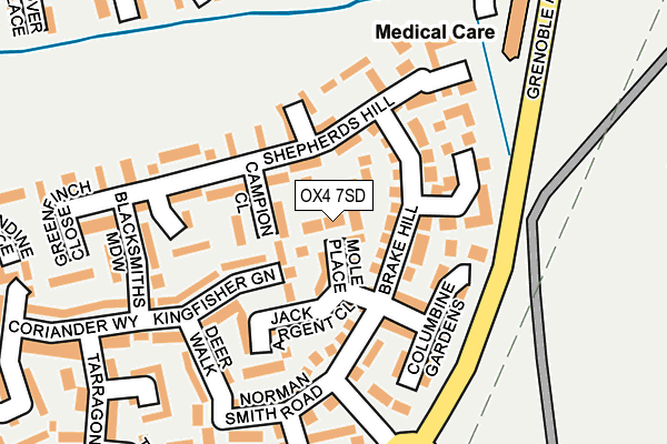 OX4 7SD map - OS OpenMap – Local (Ordnance Survey)