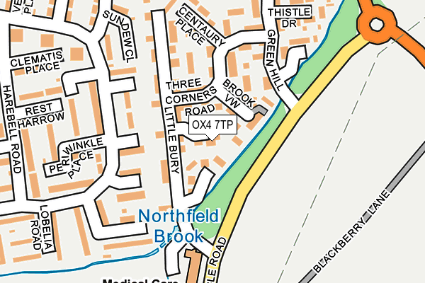 OX4 7TP map - OS OpenMap – Local (Ordnance Survey)