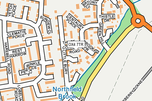 OX4 7TR map - OS OpenMap – Local (Ordnance Survey)