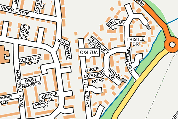 OX4 7UA map - OS OpenMap – Local (Ordnance Survey)