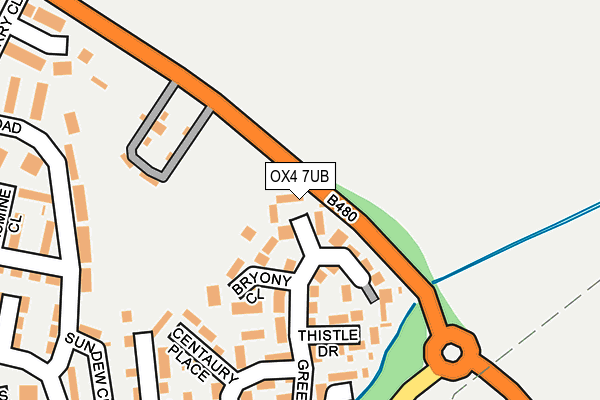 OX4 7UB map - OS OpenMap – Local (Ordnance Survey)