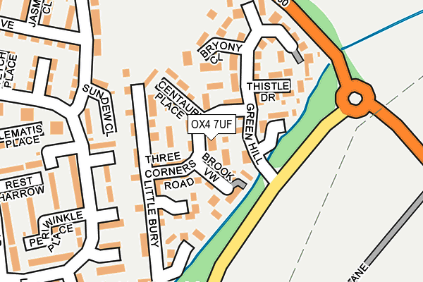 OX4 7UF map - OS OpenMap – Local (Ordnance Survey)