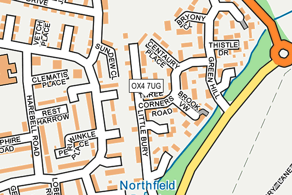 OX4 7UG map - OS OpenMap – Local (Ordnance Survey)