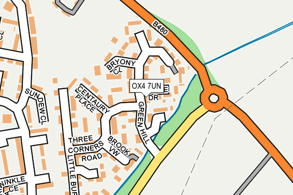 OX4 7UN map - OS OpenMap – Local (Ordnance Survey)